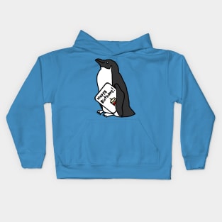 Animals Birthday Greetings Penguin says Happy Birthday Kids Hoodie